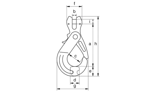 Green Pin® Self Locking Hook CL GR10 - Green Pin